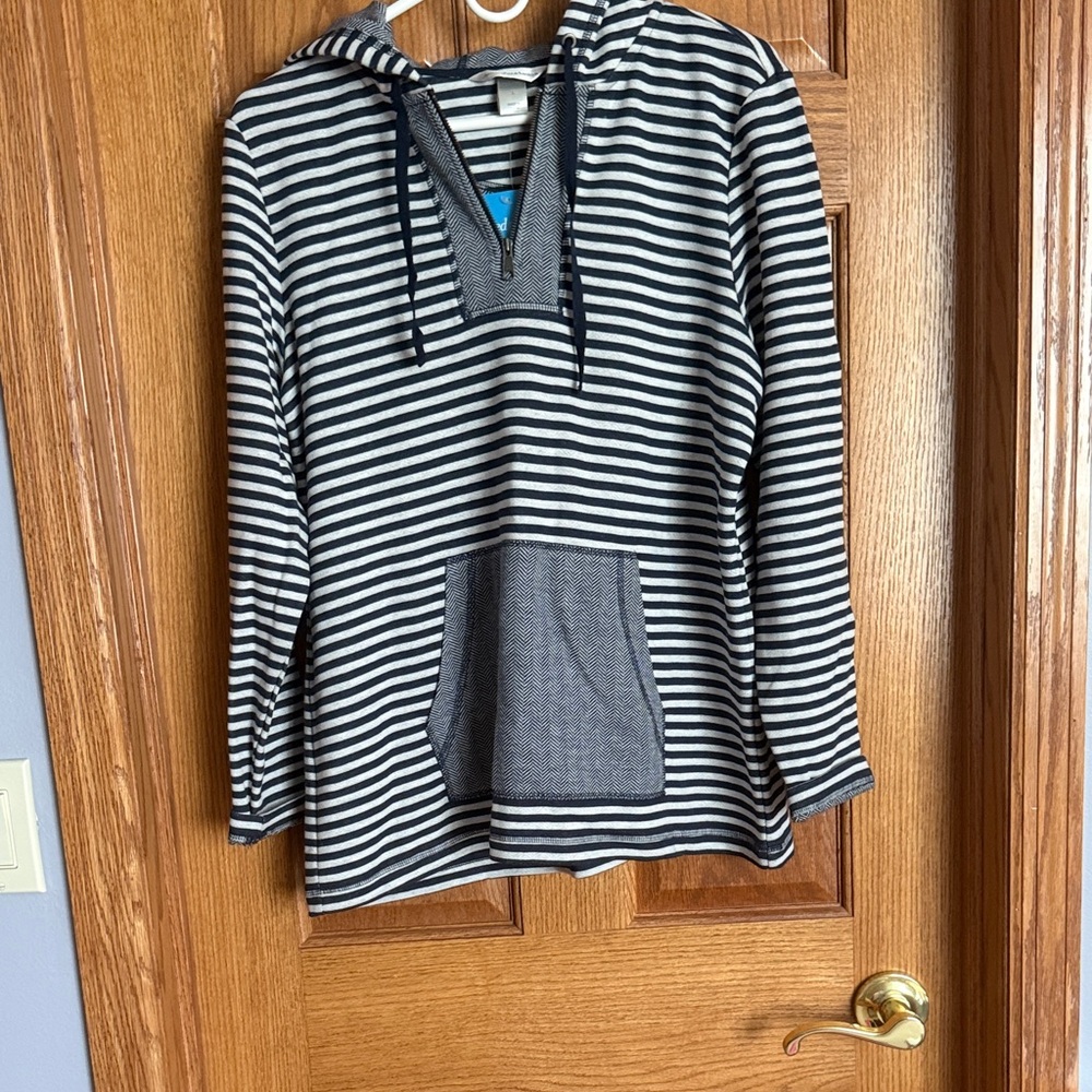 NWT Christopher & Banks striped Hoodie